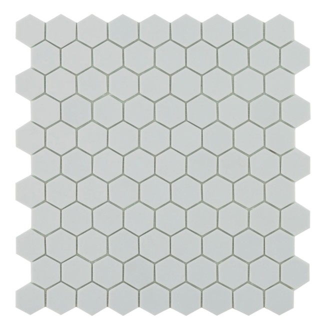 By Goof Mozaïek hexagon light grey 3,5x3,5cm